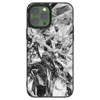 Picasee Apple iPhone 13 Pro Max Hülle - Schwarzes Silikon - Chrome