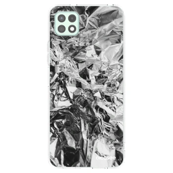 Picasee Samsung Galaxy A22 A226B 5G Hülle - Transparentes Silikon - Chrome