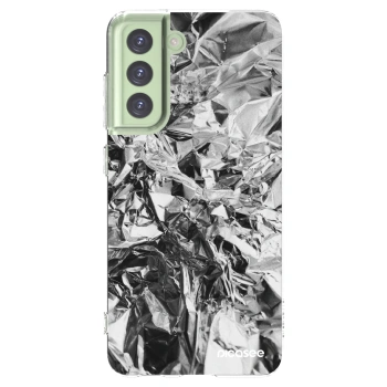 Picasee Samsung Galaxy S21 FE 5G Hülle - Transparentes Silikon - Chrome