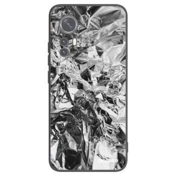 Picasee Xiaomi 12X Hülle - Schwarzes Silikon - Chrome