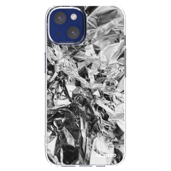 Picasee Apple iPhone 14 Hülle - Transparentes Silikon - Chrome