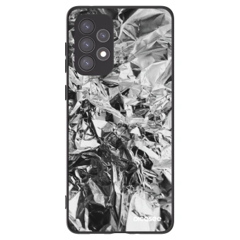 Picasee Samsung Galaxy A73 5G Hülle - Schwarzes Silikon - Chrome