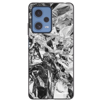 Picasee Xiaomi Redmi Note 12 Pro 5G Hülle - Schwarzes Silikon - Chrome