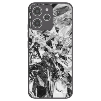 Picasee Xiaomi Redmi 12 4G Hülle - Schwarzes Silikon - Chrome
