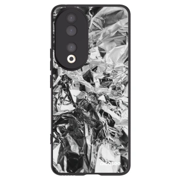 Picasee Honor 90 5G Hülle - Schwarzes Silikon - Chrome