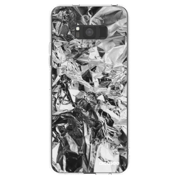 Picasee Samsung Galaxy S8 G950F Hülle - Transparentes Silikon - Chrome