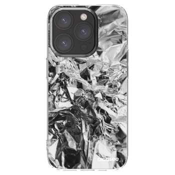 Picasee Apple iPhone 15 Pro Hülle - Transparentes Silikon - Chrome