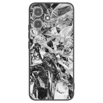 Picasee Xiaomi Redmi 12 5G Hülle - Schwarzes Silikon - Chrome