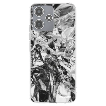 Picasee Xiaomi Redmi 12 5G Hülle - Transparentes Silikon - Chrome