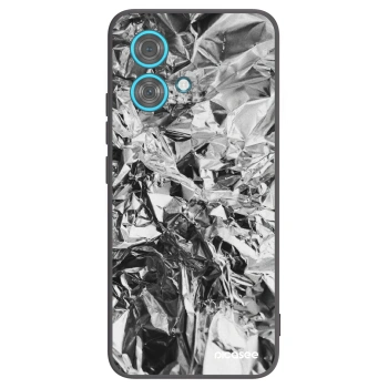 Picasee Motorola Edge 40 Neo Hülle - Schwarzes Silikon - Chrome