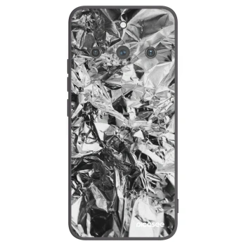 Picasee Realme 11 Pro+ Hülle - Schwarzes Silikon - Chrome