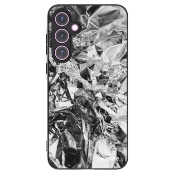 Picasee Samsung Galaxy A35 5G A356B Hülle - Schwarzes Silikon - Chrome