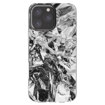 Picasee Apple iPhone 16 Pro Max Hülle - Transparentes Silikon - Chrome