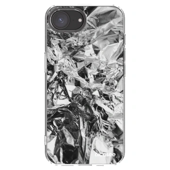 Picasee Apple iPhone 16e Hülle - Transparentes Silikon - Chrome