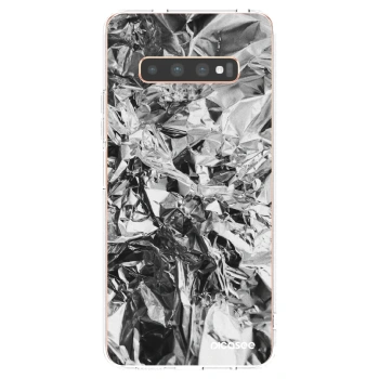Picasee Samsung Galaxy S10 Plus G975 Hülle - Transparentes Silikon - Chrome