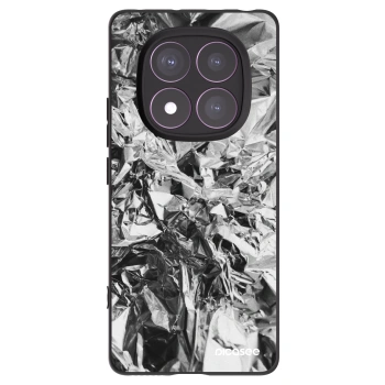 Picasee Xiaomi Redmi Note 14 Pro 4G Hülle - Schwarzes Silikon - Chrome