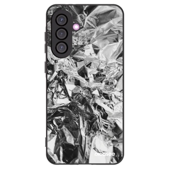 Picasee Samsung Galaxy A36 5G Hülle - Schwarzes Silikon - Chrome