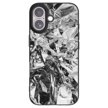 Picasee Apple iPhone 17 Hülle - Schwarzes Silikon - Chrome
