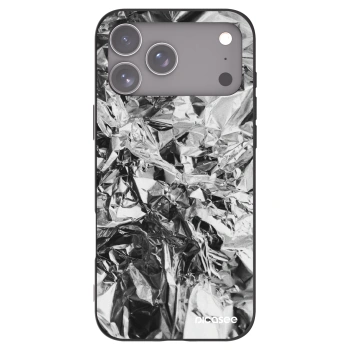 Picasee Apple iPhone 17 Pro Max Hülle - Schwarzes Silikon - Chrome