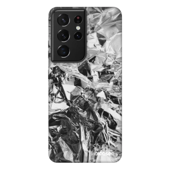 Picasee Fashion Case für Samsung Galaxy S21 Ultra 5G G998B - Chrome