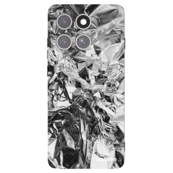 Picasee Motorola Edge 60 Pro Hülle - Schwarzes Silikon - Chrome