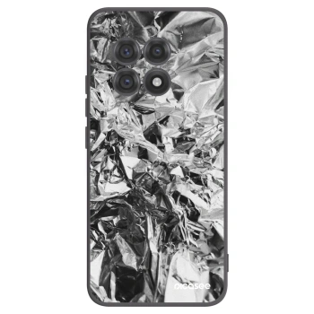 Picasee OnePlus 13R 5G Hülle - Schwarzes Silikon - Chrome