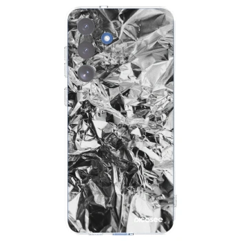 Picasee Samsung Galaxy S25 FE 5G Hülle - Transparentes Silikon - Chrome