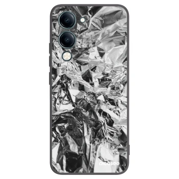 Picasee Vivo Y29s 5G Hülle - Schwarzes Silikon - Chrome