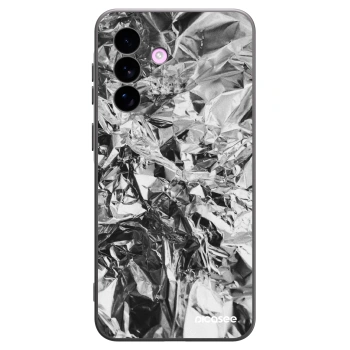 Picasee Samsung Galaxy A57 5G Hülle - Schwarzes Silikon - Chrome