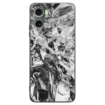 Picasee Motorola Moto G06 Hülle - Schwarzes Silikon - Chrome
