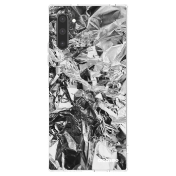 Picasee Samsung Galaxy Note 10 N970F Hülle - Transparentes Silikon - Chrome