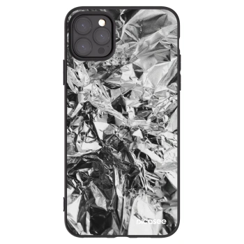 Picasee Apple iPhone 11 Pro Max Hülle - Schwarzes Silikon - Chrome