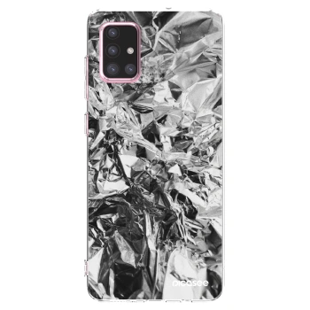 Picasee Samsung Galaxy A71 A715F Hülle - Transparentes Silikon - Chrome