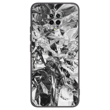 Picasee Xiaomi Redmi Note 9 Pro Hülle - Schwarzes Silikon - Chrome