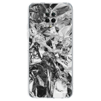 Picasee Xiaomi Redmi Note 9S Hülle - Transparentes Silikon - Chrome