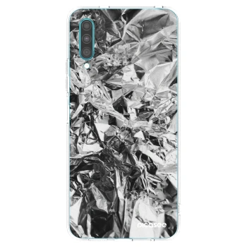 Picasee Samsung Galaxy A30s A307F Hülle - Transparentes Silikon - Chrome