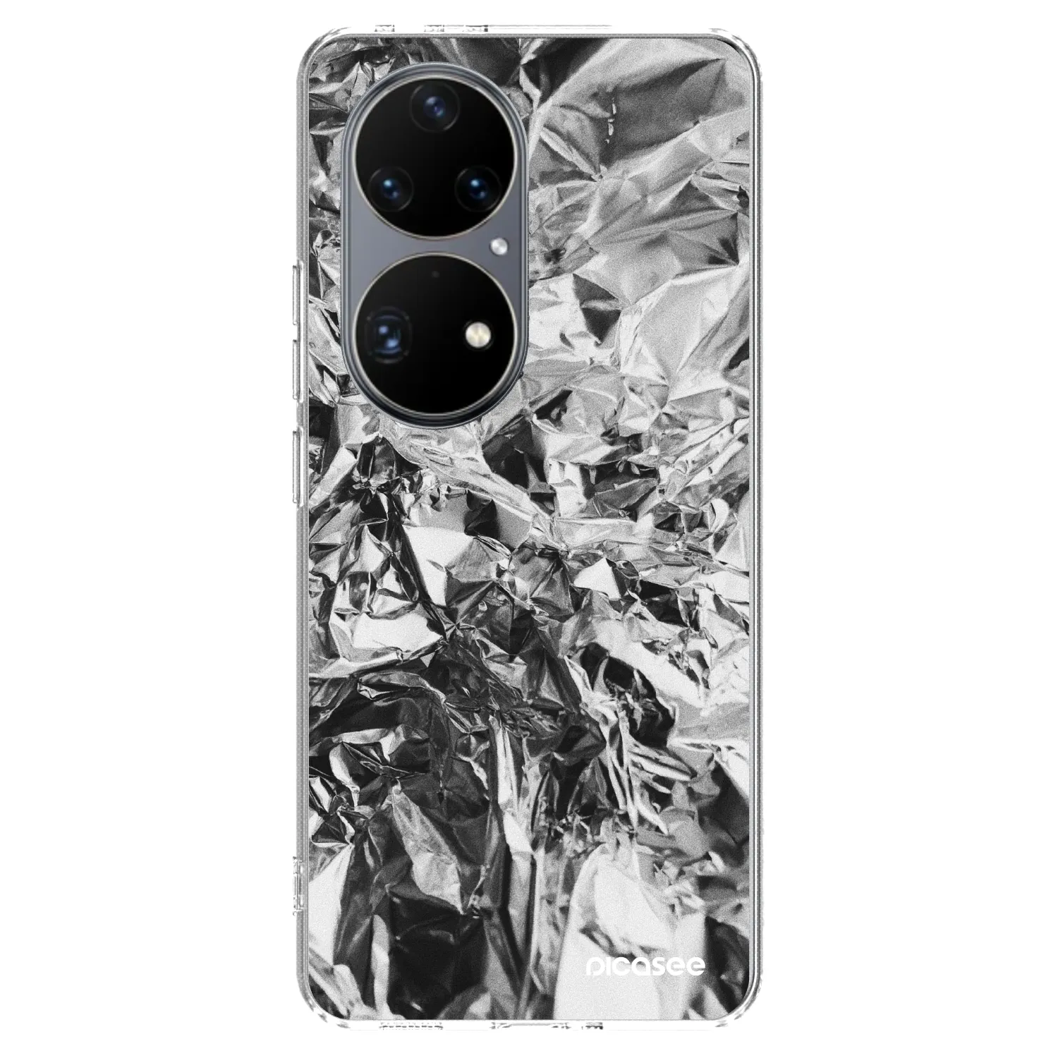 Picasee Huawei P50 Hülle - Transparentes Silikon - Chrome
