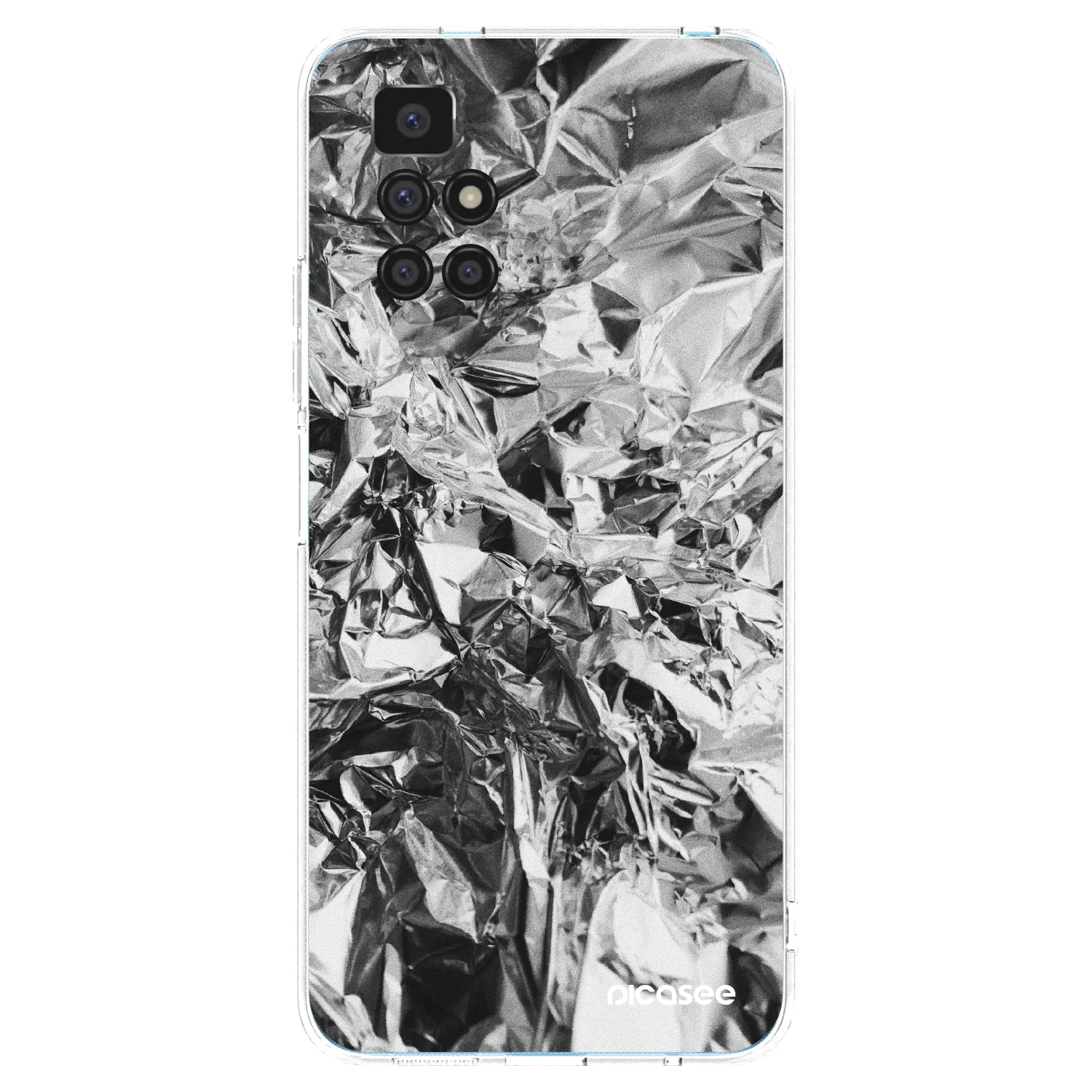 Picasee Xiaomi Redmi 10 Hülle - Transparentes Silikon - Chrome