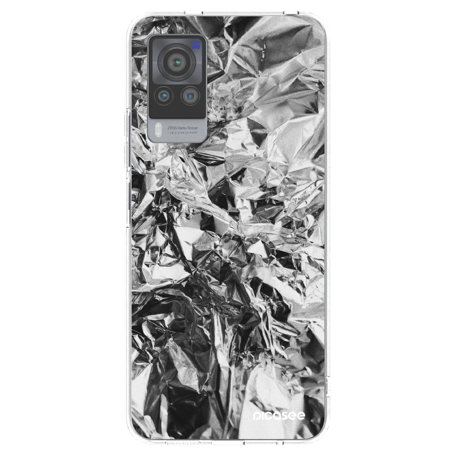 Picasee Vivo X60 Pro 5G Hülle - Transparentes Silikon - Chrome