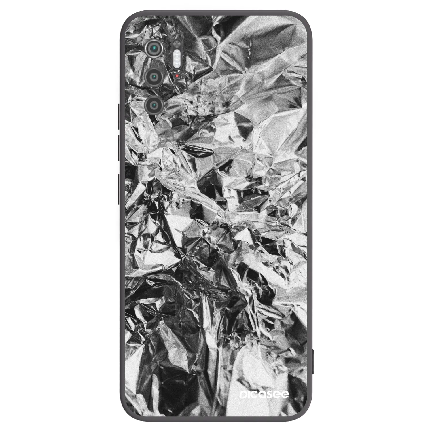 Picasee Xiaomi Poco M3 Pro 5G Hülle - Schwarzes Silikon - Chrome