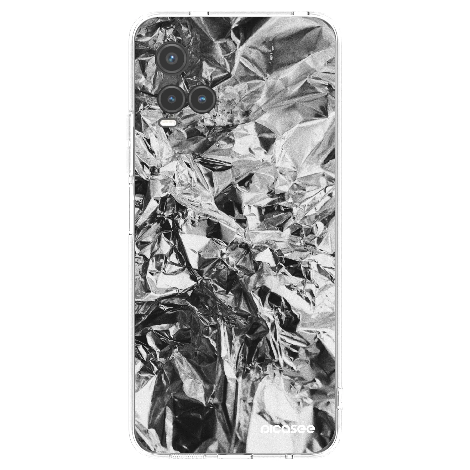 Picasee Vivo Y33s Hülle - Transparentes Silikon - Chrome