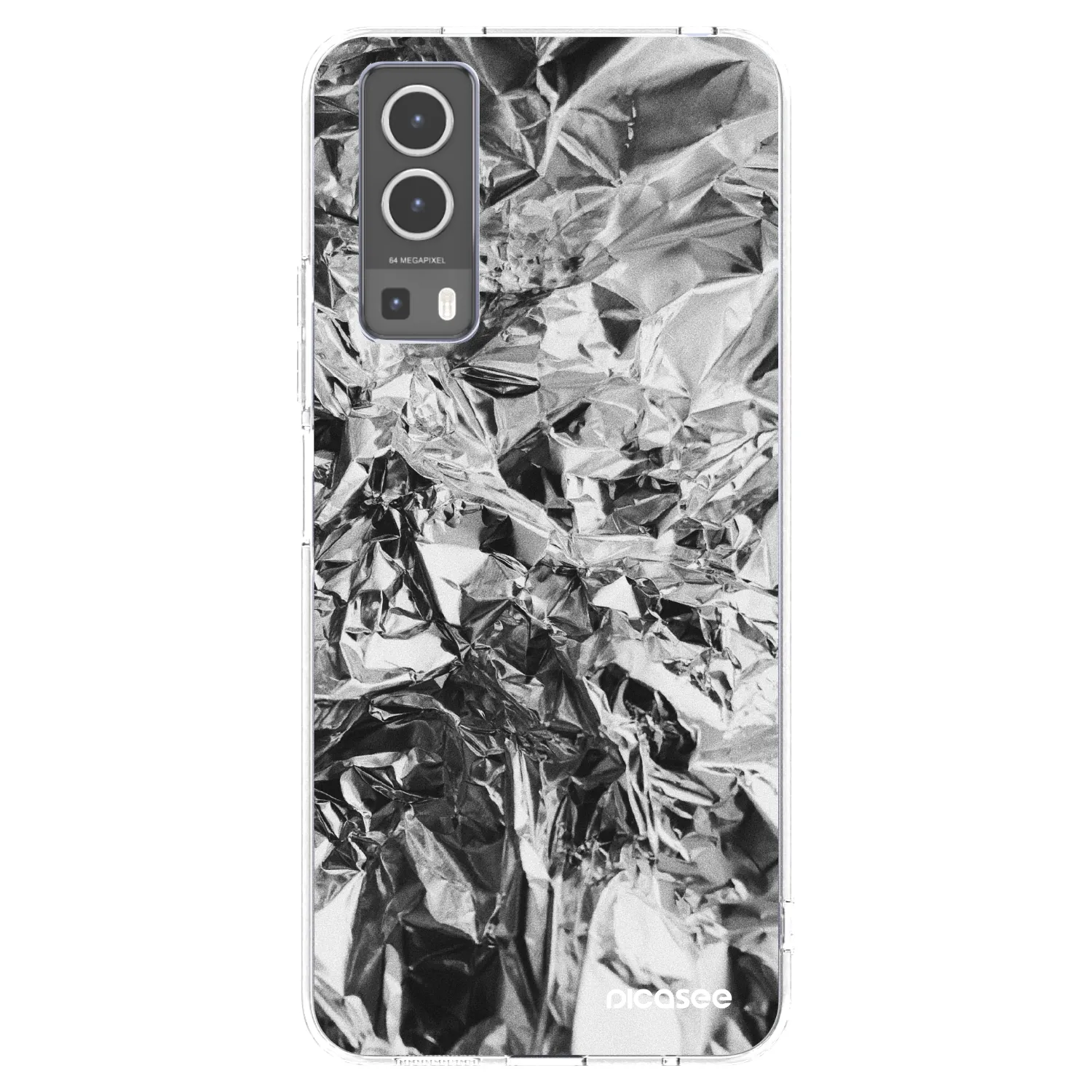 Picasee Vivo Y72 5G Hülle - Transparentes Silikon - Chrome