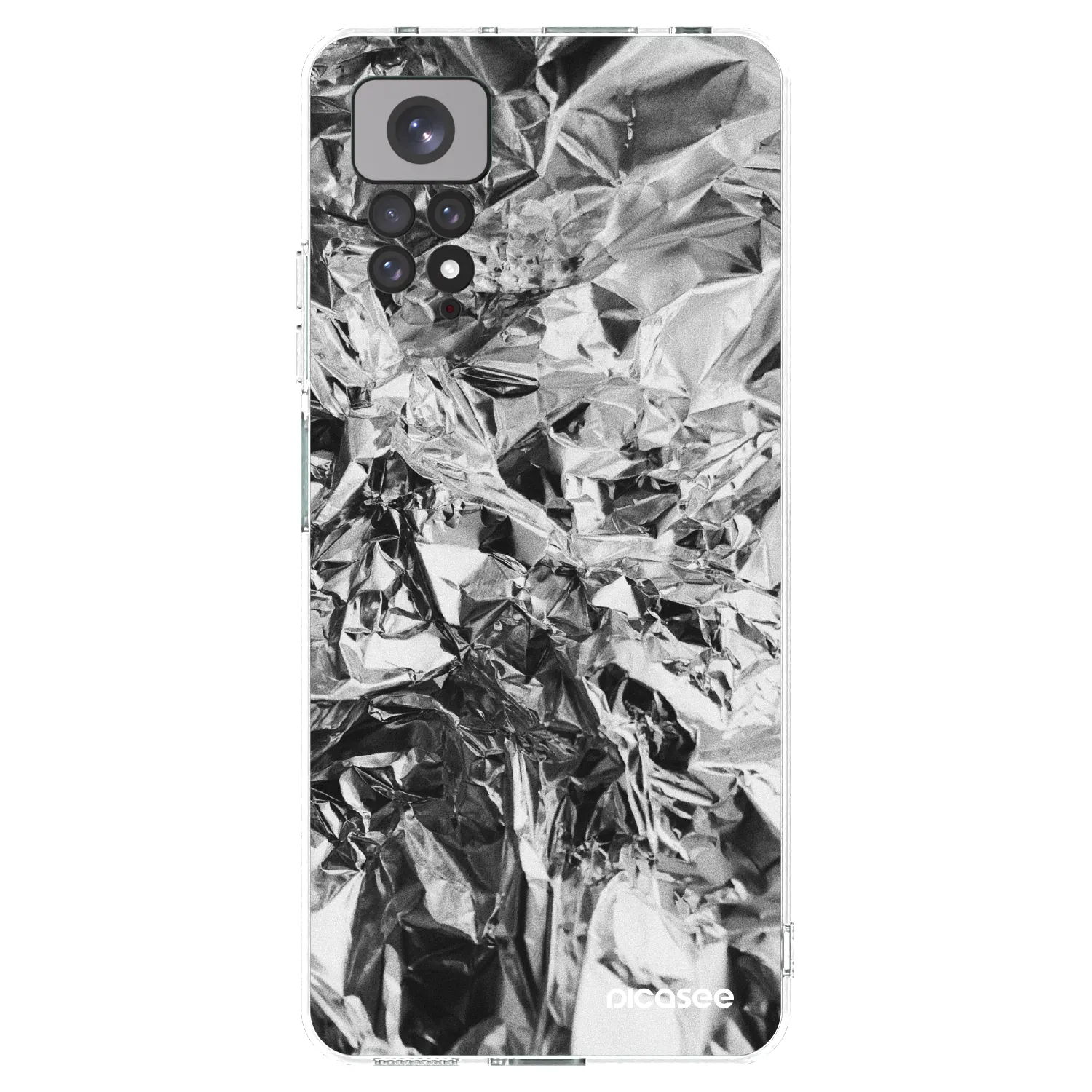 Picasee Xiaomi Redmi Note 11 Hülle - Transparentes Silikon - Chrome