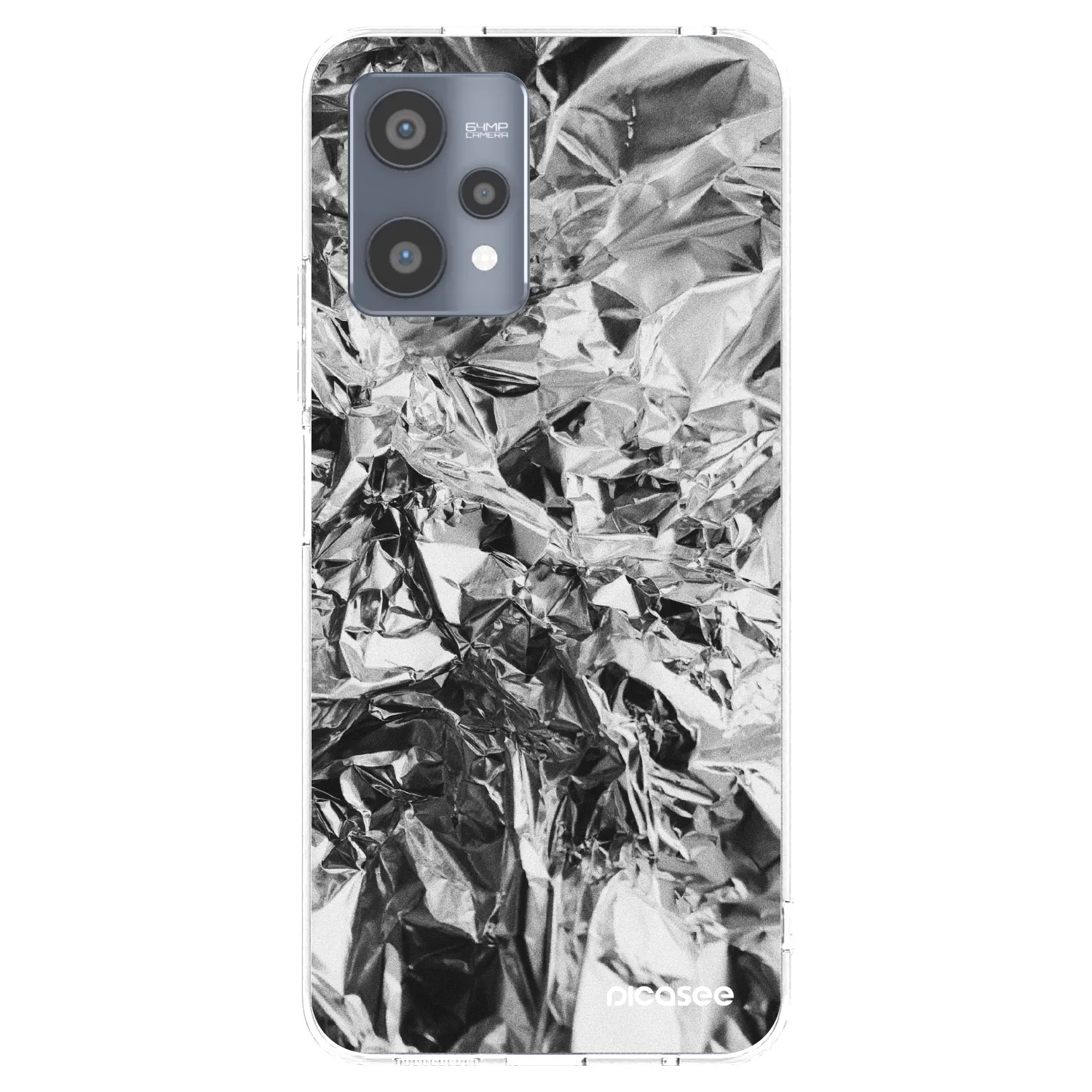 Picasee Realme 9 Pro 5G Hülle - Transparentes Silikon - Chrome