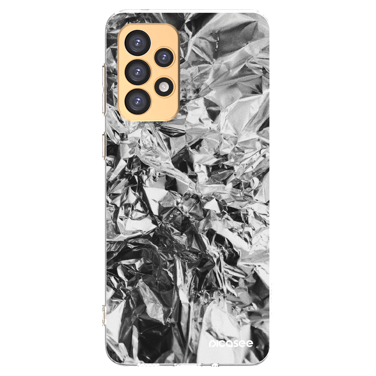 Picasee Samsung Galaxy A33 5G A336 Hülle - Transparentes Silikon - Chrome