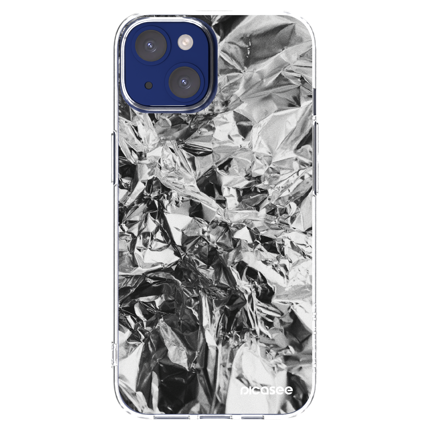 Picasee Apple iPhone 14 Hülle - Transparentes Silikon - Chrome