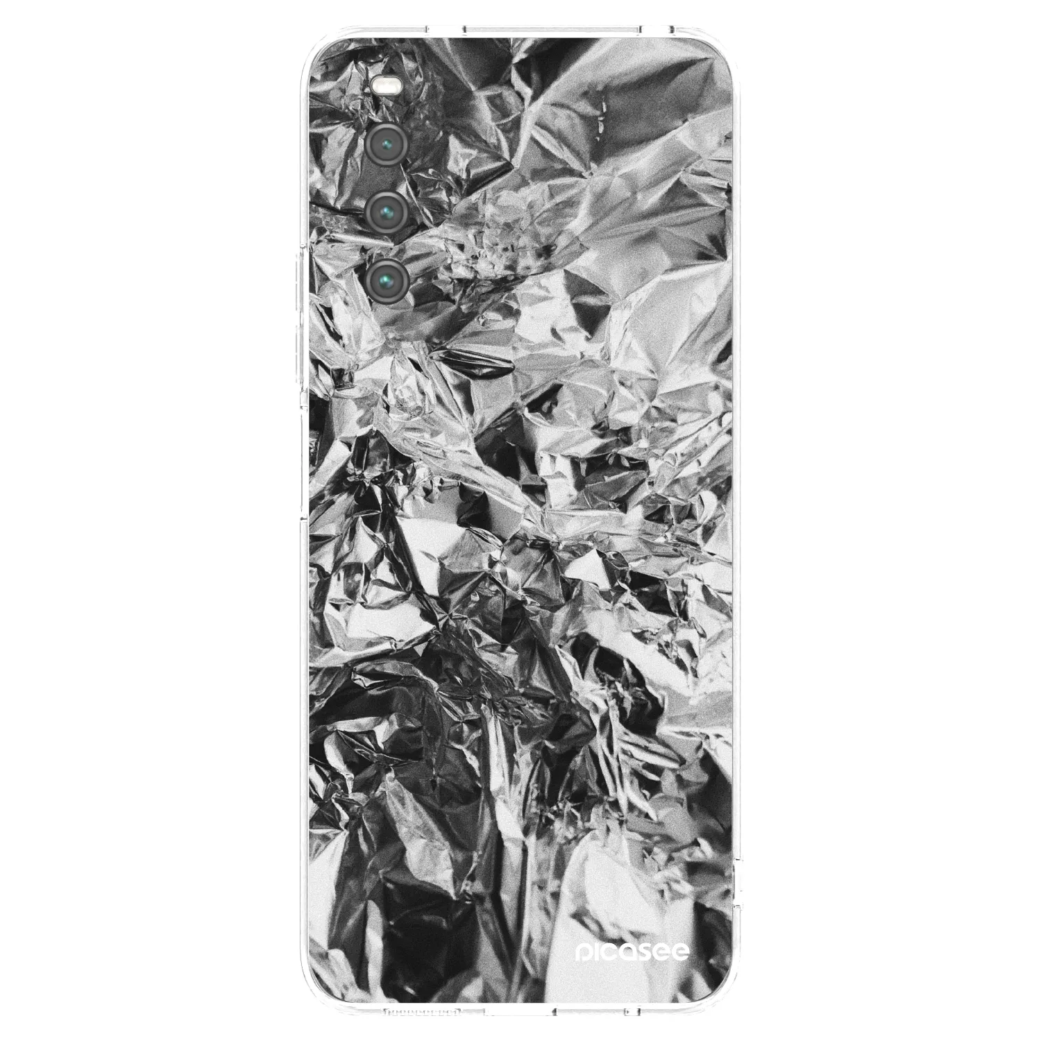 Picasee Sony Xperia 10 IV 5G Hülle - Transparentes Silikon - Chrome