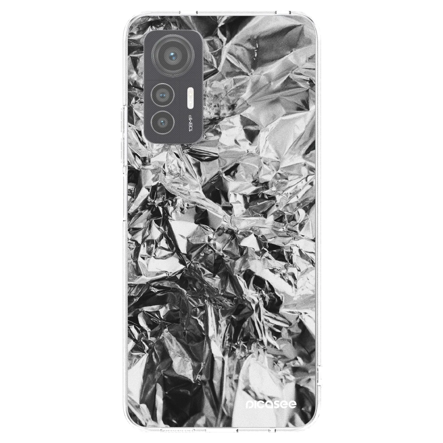 Picasee Xiaomi 12 Lite Hülle - Transparentes Silikon - Chrome