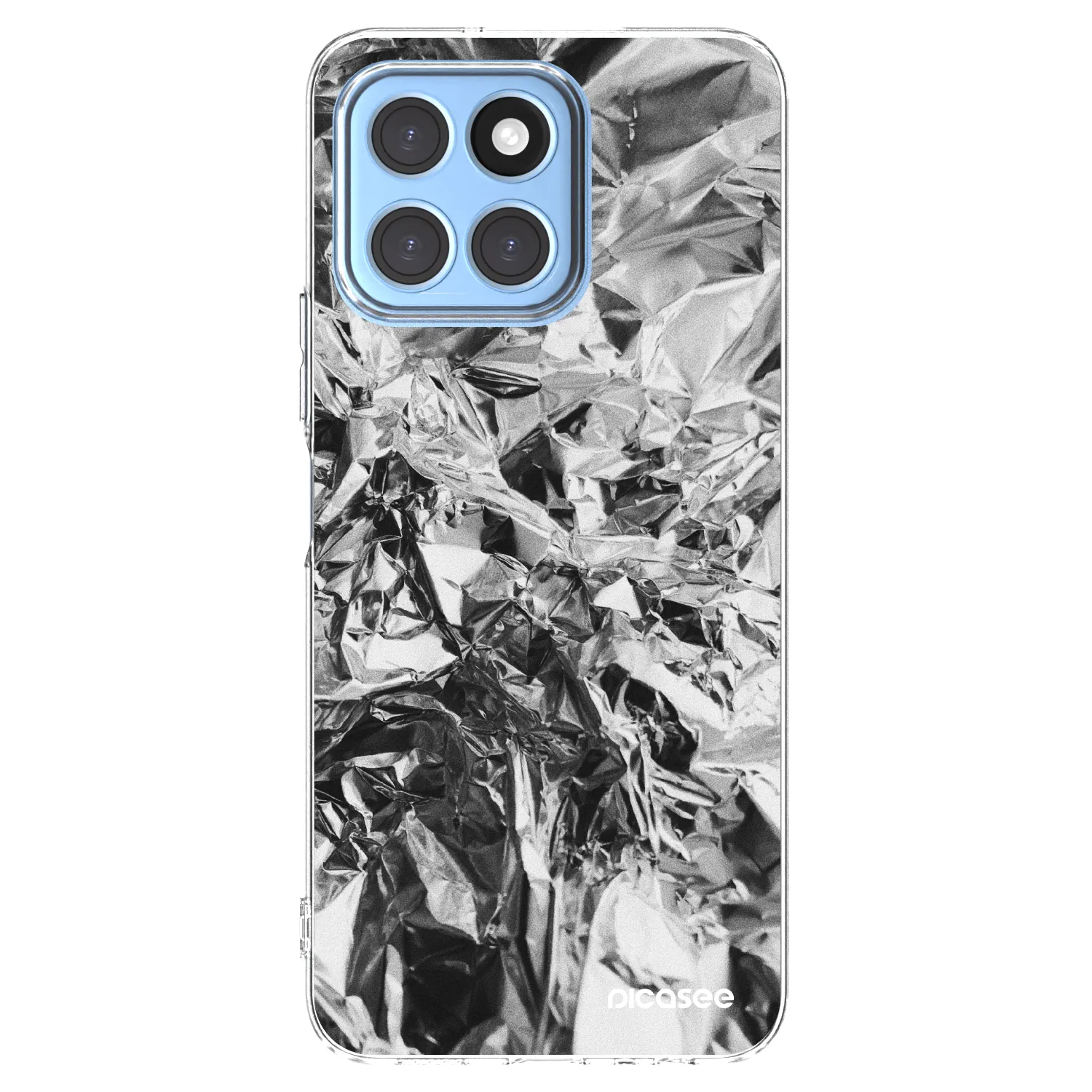 Picasee Honor X8 5G Hülle - Transparentes Silikon - Chrome