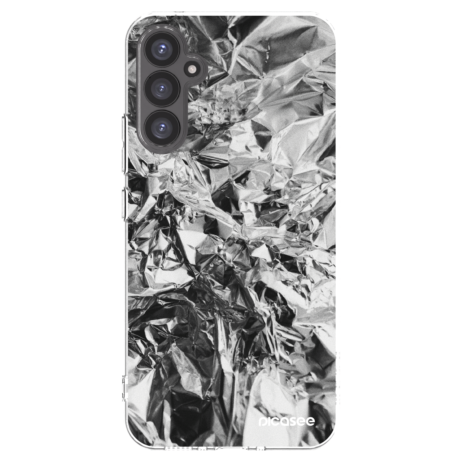 Picasee Samsung Galaxy A34 5G A346B Hülle - Transparentes Silikon - Chrome